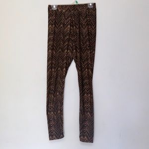 8 of hearts zebra print leggings